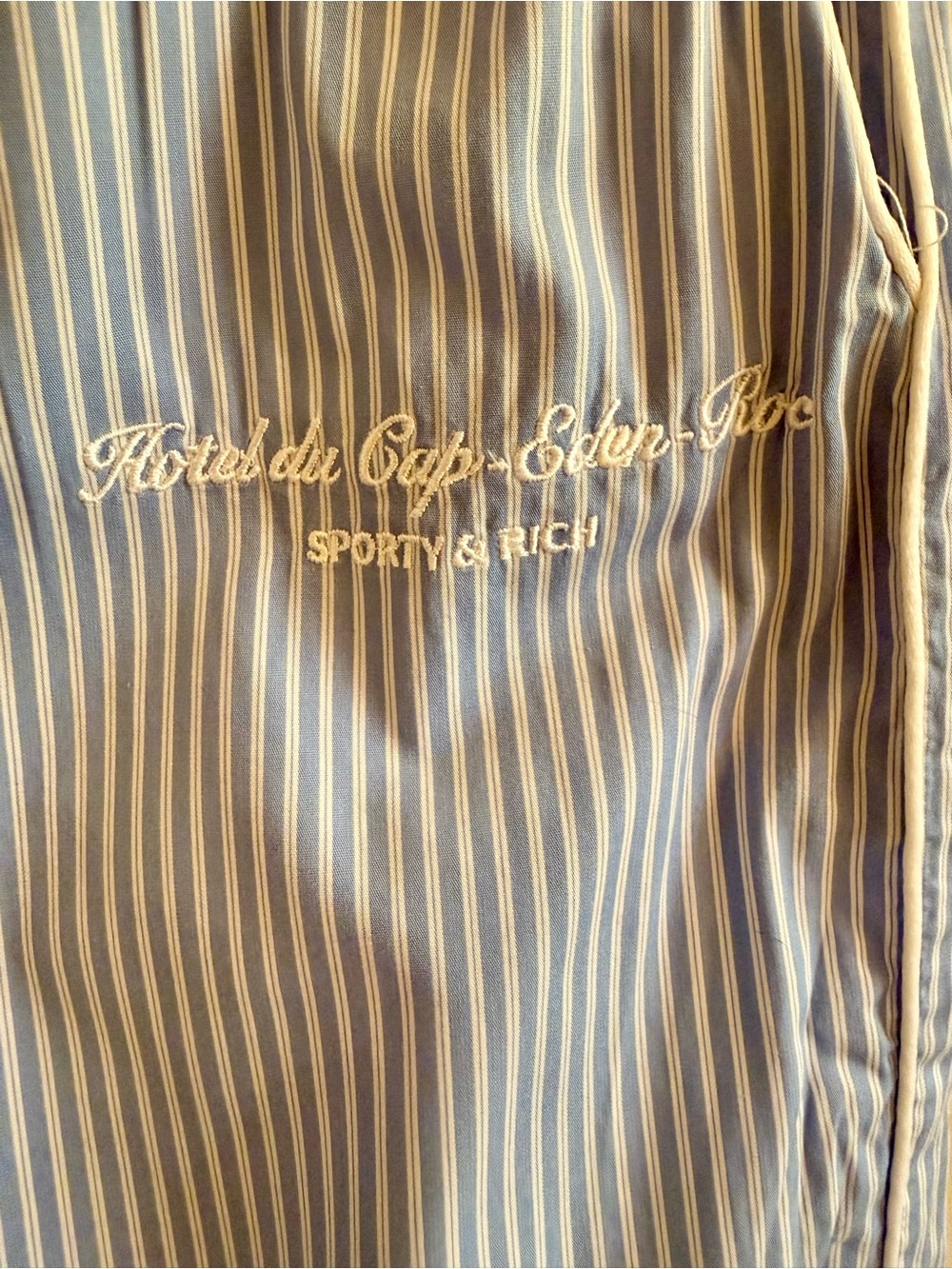 Sporty & Rich Hotel du Cap Brooklyn Pajama Pant Size M 🦋🦋🦋 - Picture 5 of 7